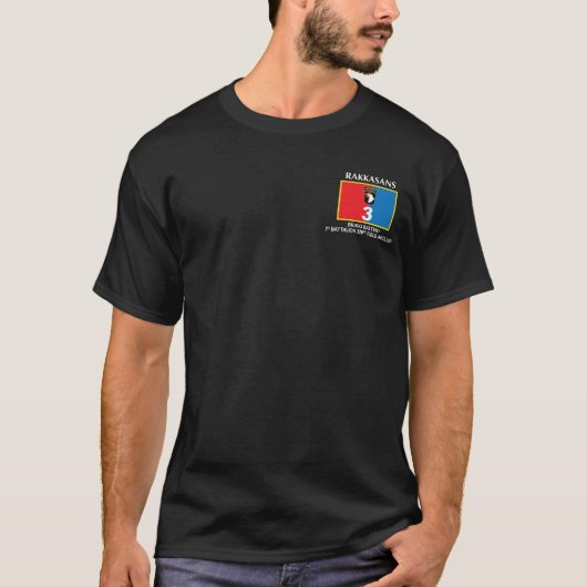 B' BTRY 3rd BN 320th Field Artillery Unit T-shirt (Voorkant)