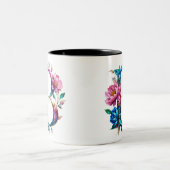 B Café Mug - Design floral pour le don (Centre)