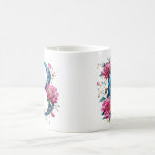 B Café Mug - Design floral pour le don (Centre)