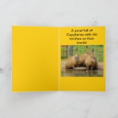 B - Carte Capybara humoristique (Intérieur)