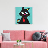 B-CAT CANVAS AFDRUK (Insitu (Woonkamer))