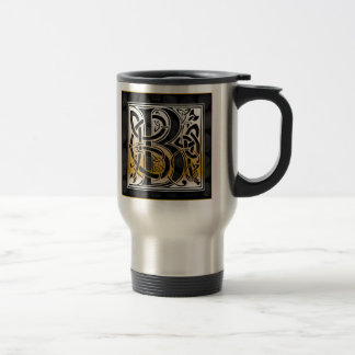 B "Celtic Black Stone" Monogram Travel Mugs Reisbeker