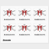 B CO 3e BN 187e Infanterie Stickers (Vel)
