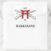 B CO 3e BN 187e Infanterie Stickers (Tas)