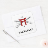 B CO 3e BN 187e Infanterie Stickers (Envelop)