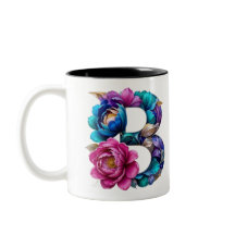 B Coffee Mok – Floral Design voor Gifting