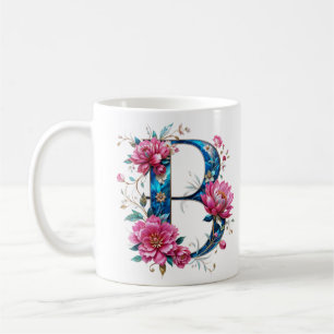 B Coffee Mok – Floral Design voor Gifting