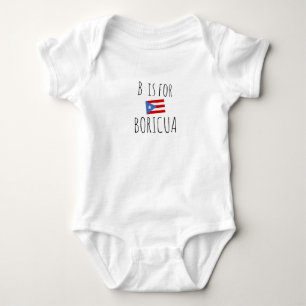 B comme Boricua Baby Body pour Porto Rico