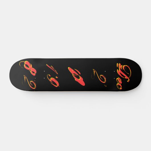 "B-Day" dec. 20 1982 Skateboard (Horizontaal)