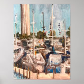 B Dock, in bay Poster (Voorkant)