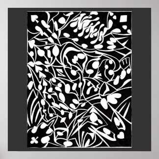 B- en W-kunst Poster