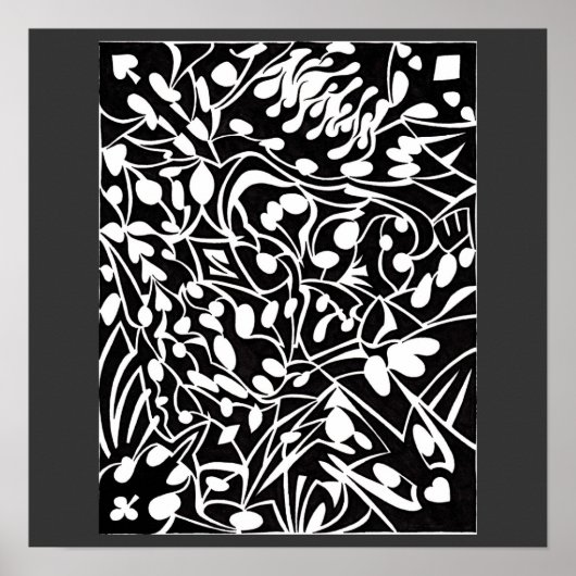 B- en W-kunst Poster (Voorkant)