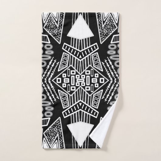 B- en W-Mode geïnspireerd patroon Bad Handdoek (Handdoek)