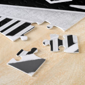 B- en W-Mode geïnspireerd patroon Legpuzzel (Zijkant)