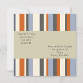 B est pour Baby - Invitation de Baby shower de gar (Dos)