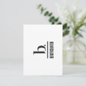 b est pour Beautycompteur Carte de remerciements (Debout devant)