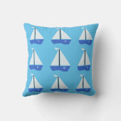 B est pour Ben bébé garçon Coussin de jet (Verso)