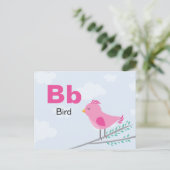 B est pour Bird - Carte Flash Alphabet (Debout devant)