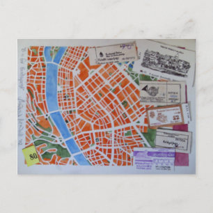 B est pour la carte postale Budapest
