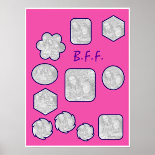 B.F.F. Afbeelding collage Poster