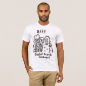 B.F.F.F. Grand de pied d'amis T-shirt pour (Devant entier)