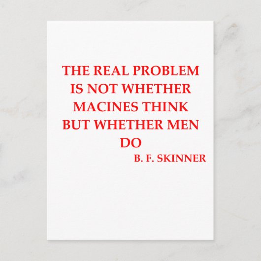 b f skinner quote briefkaart (Voorkant)