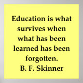 b f skinner quote poster (Voorkant)