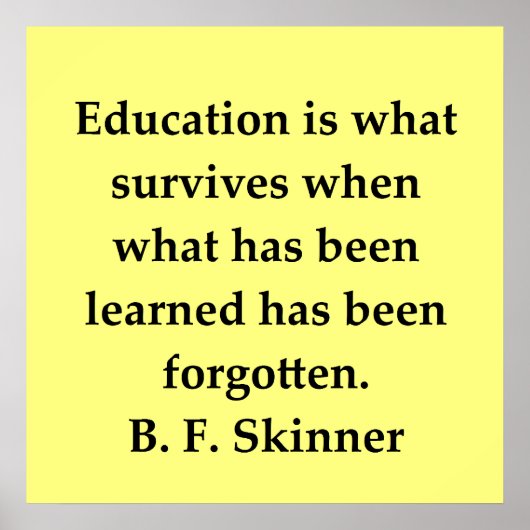 b f skinner quote poster (Voorkant)