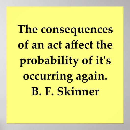b f skinner quote poster (Voorkant)