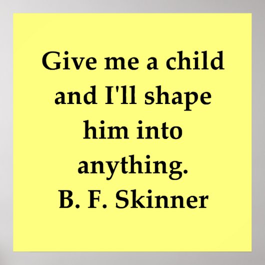 b f skinner quote poster (Voorkant)