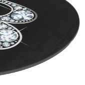 B Faux-"Diamond"-monogram Snijplank (Hoek)