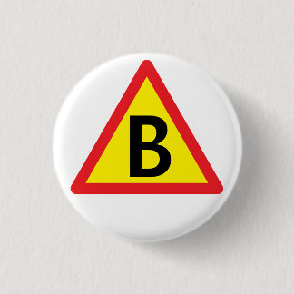 B for boot ronde button 3,2 cm