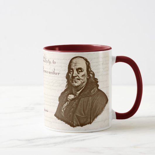 B. Franklin : Liberté et sécurité - tasse #2 (Droite)
