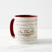 B. Franklin : Liberté et sécurité - tasse #2 (Devant gauche)