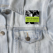 B&G Square Maid of Honor Button (In situ)