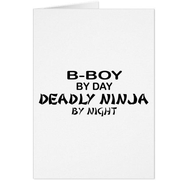 B-Garçon Ninja mortel par nuit (Devant)