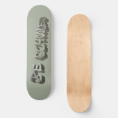 B. getraind - grijs-wit skateboard (Voorkant)