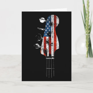 B Gitaar Headstock Usa Vlag Voor Bist En B Speler  Kaart