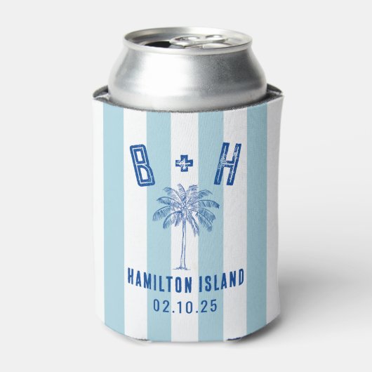 B + H Palm Tree Custom Design 01 Blikjeskoeler (Blikje Voorkant)