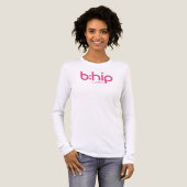 b:hip roze Tri-Blend shirt (Voorkant)