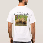 B - Humoureus Capybara T-Shirt (Achterkant)