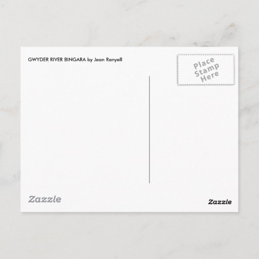 B I N G A R A BRIEFKAART (Achterkant)