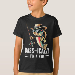 B-ically Ik ben een Pro Grappig Vist liefhebbers V T-shirt