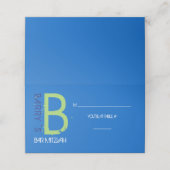 B INITIAAL COLLECTIE Bar Mitzvah Seating Escort (Buitenkant ongevouwen)