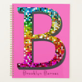 B initial coloré et Monogramme (Devant)