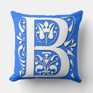 B Initiale Monogramme - Coussin