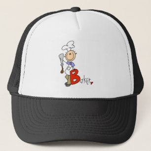 B is voor Baker T-shirts en cadeaus Trucker Pet