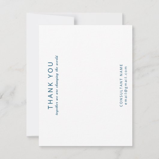 b is voor Beautyteller Hartelijk dank Bedankkaart (Achterkant)