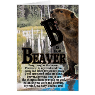 B is voor BEAVER
