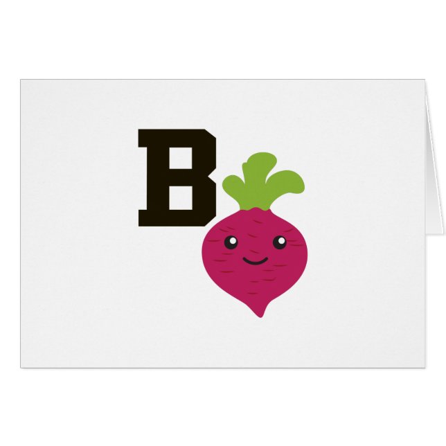 B is voor Beet (Voorkant Horizontaal)